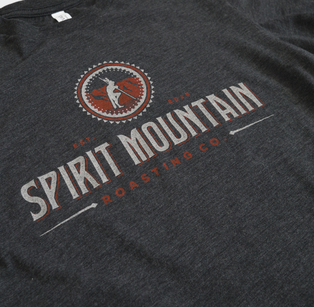Unisex Triblend tee - Full color logo - By Spirit Mountain Roasting Co.